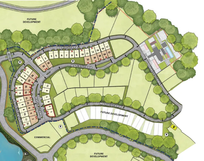 Siteplan The Maple Residence