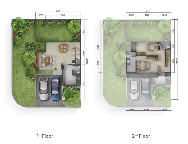 Floor plan for Type N Deluxe Hoek