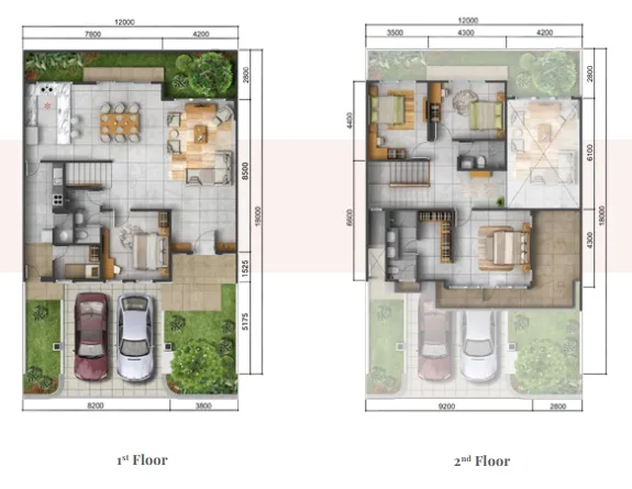 Floor plan for Type W Deluxe