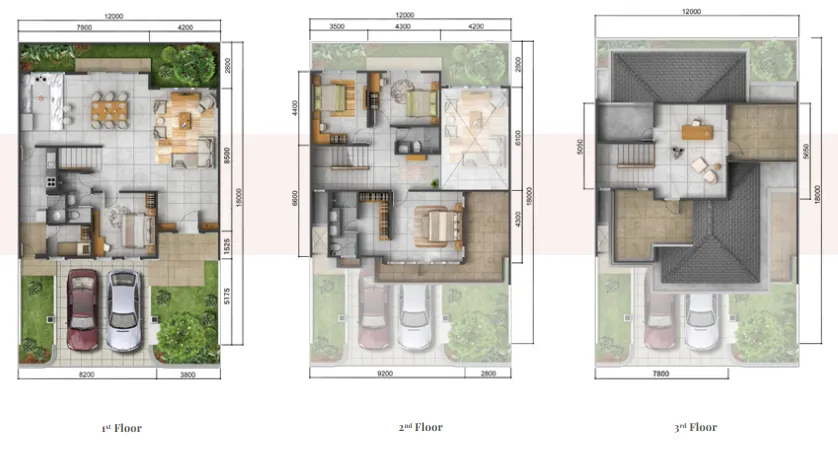 Floor plan for Type W Premium
